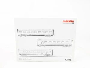 Märklin H0 43115 set carrozze passeggeri 3 pezzi vagone intermedio per treno diesel VT 11.5 - Foto 1 di 5