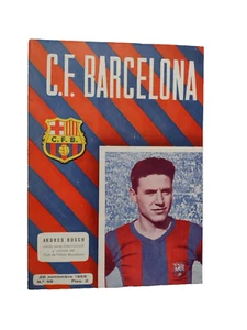 1955 Barcelona Spain v AIK 26th November Friendly Match - Picture 1 of 13