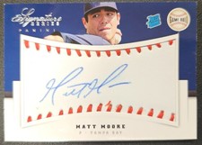 2012 Panini Signature Series Matt Moore Rookies Game Ball Relic /299 Card 136