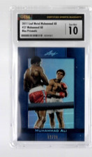 2011 Leaf Metal Ali MUHAMMAD ALI Blue Prismatic card #27 CSG 10 #'d 12/25