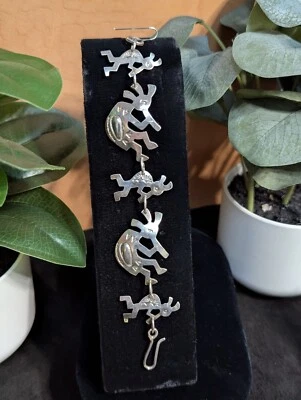 Elwood Reynolds Sterling Silver Kokopelli Bracelet - Image 1 of 4