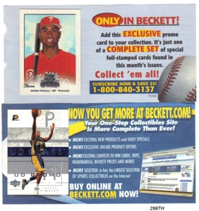 BECKETT MAGAZINE "Promo" Carte" - Foto 1 di 35