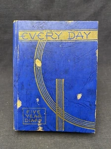 ~1954 Diary EVERY DAY Five Year Diary Journal HC Vintage Rare - Picture 1 of 10