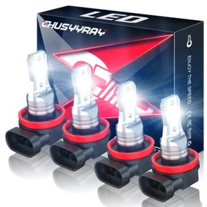 4pcs LED Headlight Bulb High Low Beam H9 H11 For Sentra 2013-2019 - Picture 1 of 11