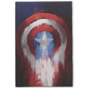 Open Road Brands Marvel Captain America Shield Gallery Wrapped Canvas Wall De... - Picture 1 of 6