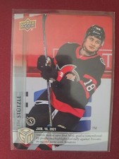 Tim Stuttzle /499 ROOKIE 1st GOAL 20-21 Upper Deck Game Dated Moments #3 Senators