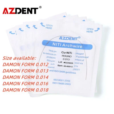Ortodoncia dental Cobre Super Elástico Cu-NiTi Arcos Redondos Topes Preformados - Image 1 of 4