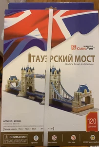 Cubic Fun - 3D Puzzle Tower Bridge London England Medium Russian Language Model - Picture 1 of 2
