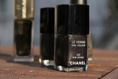 CHANEL 337 NOIR CERAMIC Shimmering Deep Charcoal Nail Varnish New Mint Co NoBox Foto 1 de 4