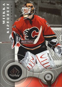 2005-06 SP Game Used Calgary Flames Hockey Card #16 Miikka Kiprusoff