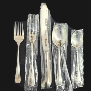 QUEEN ANNE GLOSSY Butler 5 Piece Place Set NEW NEVER USED made Sheffield England - Photo 1 sur 5