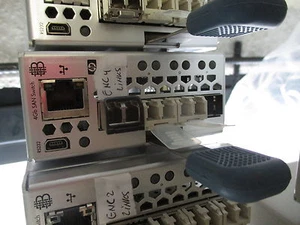 411854-001 HP 4GB SAN Brocade Switch Module + 1x GBIC & 2x SFP Tranceivers - Afbeelding 1 van 1