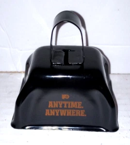 Philadelphia Flyers Mini Cowbell - Anytime Anywhere w/ Flyers Logo - Black - New - Picture 1 of 4