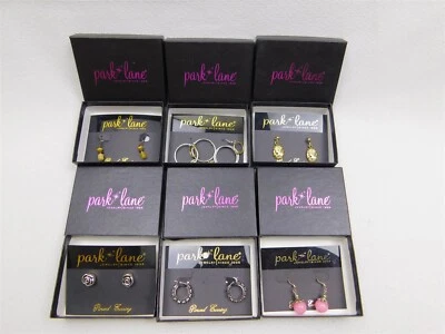 6 Prs Park Lane Pierced Earrings NEW in Box Dangle Drop Stud Hoops  - Image 1 of 4