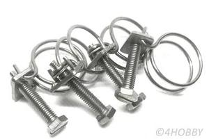 4 fascette stringitubo in acciaio inox fascetta stringitubo da 21 a 25 mm fascetta stringitubo - Foto 1 di 3