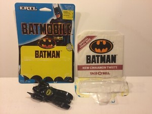 Vintage 1989 Batman ERTL BATMOBILE Die-Cast Open