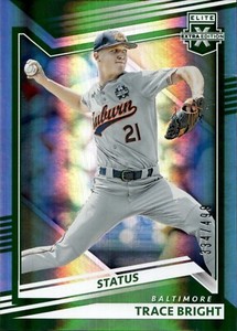 2022 Panini Elite Extra Edition Trace Bright /499 Green Status Baltimore Orioles