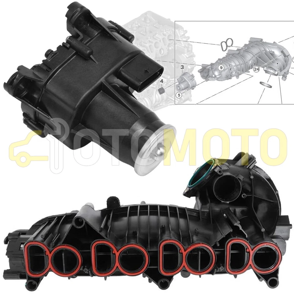 BMW SERIE 3 E90 E91 E92 E93 320D N47 COLLETTORE IMPIANTO ASPIRAZIONE REGOLATORE - Immagine 1 di 1