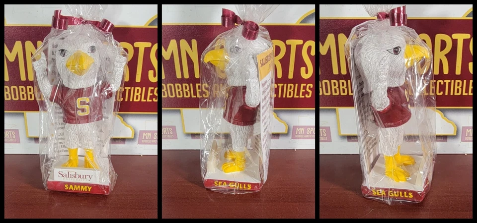 Sammy the Sea Gull Mascote Mini Bobblehead Bobble-Belly Salisbury University Raro - Imagem 1 de 1