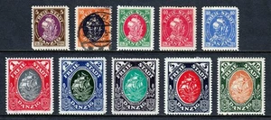 DANZIG — SCOTT 49-58 — 1921 HANSEATIC SHIP SET — MH — SCV $18 - Picture 1 of 2