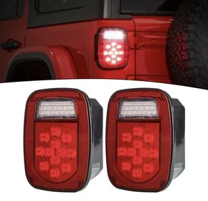 Premium LED Tail Lights for Jeep For Wrangler YJ TJ CJ5 Easy Installation - Picture 1 of 24
