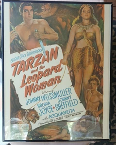 Vintage Rare 1970s Tarzan and the Leopard Woman Promo Poster 1936 19" X 28" - Picture 1 of 7