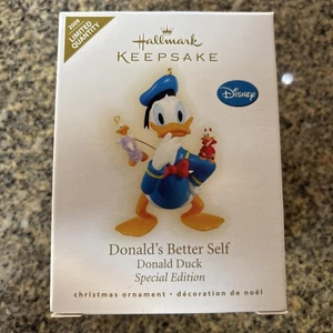 2009 Hallmark Keepsake Disney Limited Quantity Donald’s Better Self Ornament - Picture 1 of 4