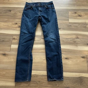 Hudson Blake Herren Slim Straight Zip Fly Denim Stretch Jeans Größe 32x32 Dark Wash - Bild 1 von 10