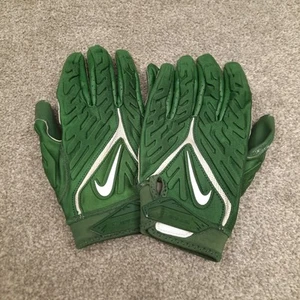 Nike Superbad 6.0 Football Gloves Padded Receiver Green White Adult Size XL - Picture 1 of 6