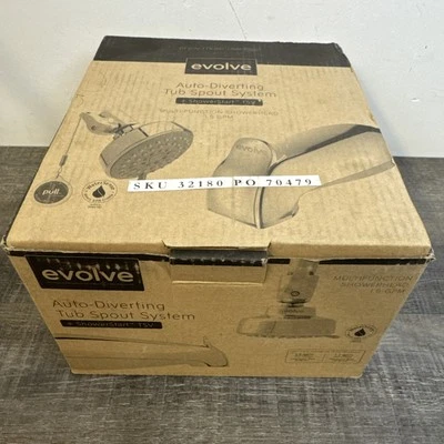 Cabezal de ducha de alta eficiencia ShowerStart Evolve desvío automático boquilla para bañera 1,5 GPM Foto 1 de 4