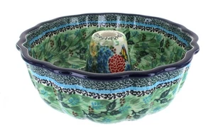 Tortiera ad anello Teresa in ceramica lucida rosa blu - Foto 1 di 1