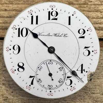 16s Hamilton Pocket Watch Movement - Grade 991 - 21 Jewels, Adjusted 5 Positions - Image 1 of 2