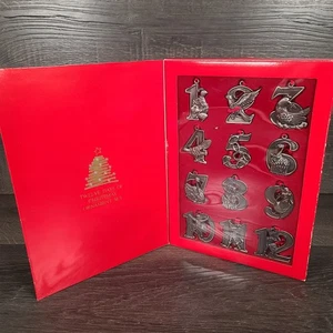 Neu im Karton Vintage Twelve Days of Christmas Ornament Set von Bon-Ton - Bild 1 von 15