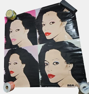 Diana Ross Silk Electric Promo Album Poster 30x30 Vintage 1982 RCA Andy Warhol  - Picture 1 of 9