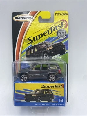 JEEP GRAND CHEROKEE #64 2004 MATCHBOX SUPERFAST 35TH ANNIVERSARY 1:64 1/15,000 - Image 1 of 4