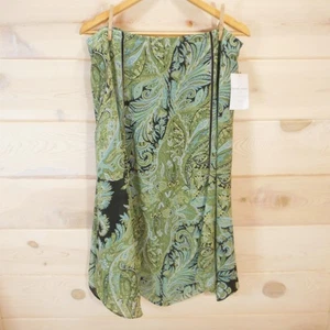 Nuevo con etiquetas Emma James Mujer Talla 16W Verde Paisley Floral Forrado Midi De Colección - Imagen 1 de 11