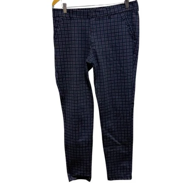 Kut Kloth Pants Womens 12 Gray Plaid Ponte Skinny Stretch Knit Career - Image 1 of 4