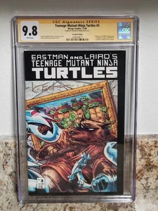 Teenage Mutant Ninja Turtles #3 Mirage 1988 CGC 9,8 firmado por Kevin Eastman - Imagen 1 de 3