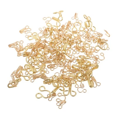  80 Paar Nähhaken und Ösen – Unsichtbare Metallhaken und Ösen – 12,5 mm/14 mm/17 - Bild 1 von 4