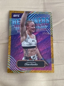 Valentina Shevchenko Gold Shimmer /39 2024 Topps Finest UFC Headliner Insert - Picture 1 of 2