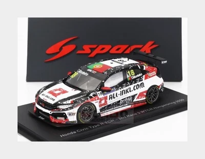 1:43 SPARK Honda Civic Type R Tcr #18 Race 3 Hungaroring Wtcr 2020 S8965 Model - Image 1 of 2