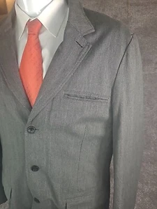 GAP Vintage Jacket Coat Mens XL #31576-00 Y2k New Old Stock 2005 Gray Button Up - Picture 1 of 17