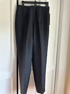 NWT Allison Taylor 100% Silk Black Long Pant size 8 - Picture 1 of 14