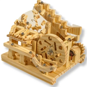 3D Wooden Puzzle Marble Run Modules DIY Kit Rolling Ball Race Machine Model - Picture 1 of 9