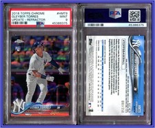 PSA 9 2018 Topps Chrome Update Refractor #HMT9 Gleyber Torres RC /250 POP17