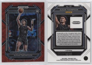 2023-24 Panini Prizm Draft Picks Choice Red /88 Ausar Thompson #17 Rookie RC
