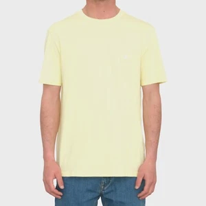 VOLCOM - Mens Stone Blanks T-Shirt - Aura Yellow - Summer Short Sleeve Tee - Picture 1 of 2