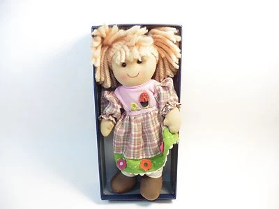 POUPEE DE CHIFFON EN BOITE 28CM DE HAUT - Photo 1/4