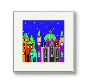 CASTELPETROSO Collezione Il Giro D’Italia. Stampa 20x20 Delle Città Italiane - Foto 1 di 1