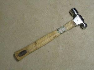 Martillo de peening de bola Pein Peen hecho por maquinista de colección pulido con mango NOS - Imagen 1 de 8